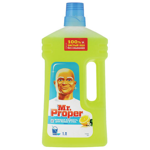Средство для мытья пола и стен 1 л, MR. PROPER (Мистер Пропер) "Лимон ...