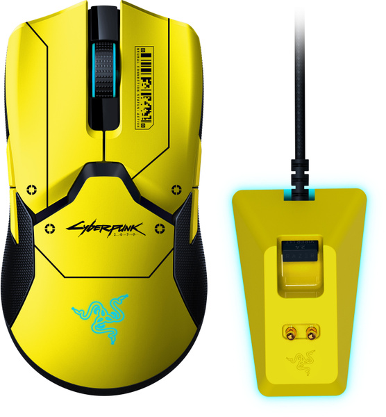 Мышь проводная, беспроводная Razer Viper Ultimate & Mouse Dock, желтый ...