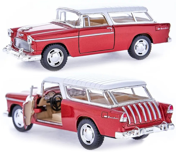 Voiture Miniature Chevrolet Nomad 1955 - Échelle 1/40 - Marque Kinsmart - Occasion