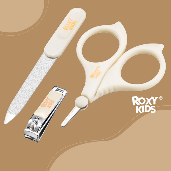 ROXY-KIDS Маникюрный набор для новорожденных 3 в 1 детские ножницы для ...