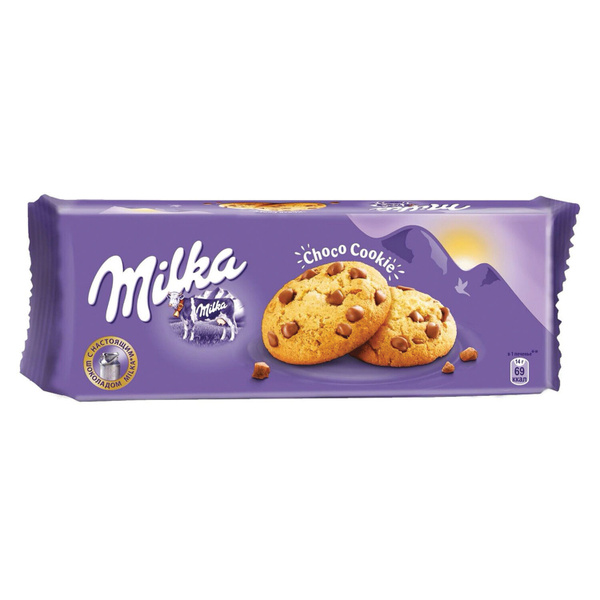 Печенье MILKA (Милка) с кусочками шоколада, 168 г - купить с доставкой ...