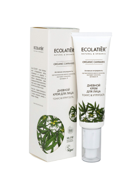 Ecolatier Green Дневной крем для лица Organic Cannabis 50мл - купить с ...