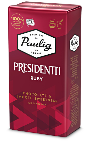 Кофе молотый Paulig Presidentti Ruby, 250 г - купить с доставкой по ...