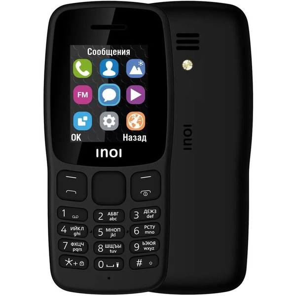 Мобильный телефон INOI 101 BLACK (2 SIM), черный - купить по выгодной ...