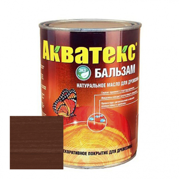 Масло натуральное для древесины Акватекс Бальзам палисандр 0,75 л ...