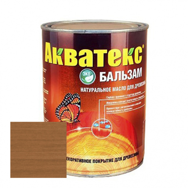 Масло натуральное для древесины Акватекс Бальзам тик 0,75 л - купить по ...