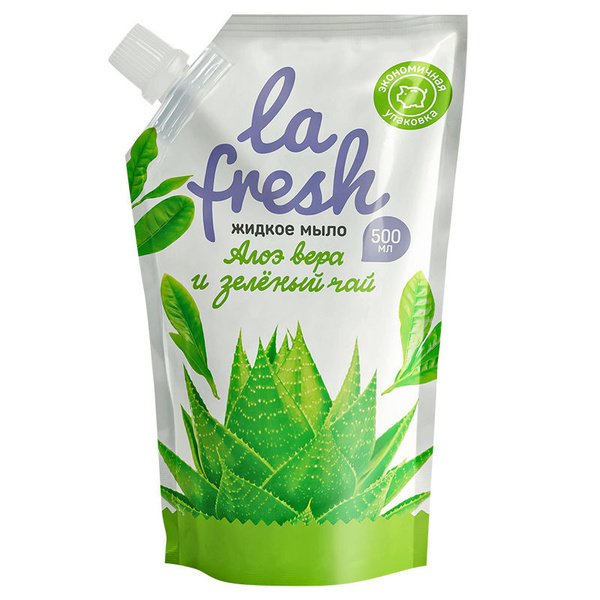 Жидкое мыло La Fresh Зеленый чай, дой пак, 500 мл - купить с доставкой ...