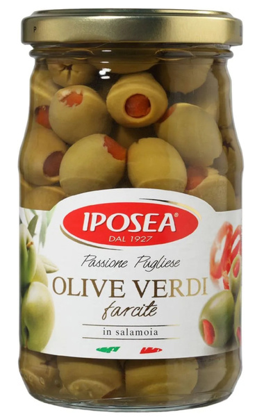 Iposea Оливки с перцем, 290 г - купить с доставкой по выгодным ценам в ...