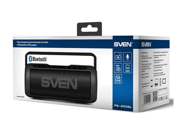 Как разобрать колонку sven ps 250bl Беспроводная колонка Sven 470956 - купить по доступным ценам в интернет-магазине