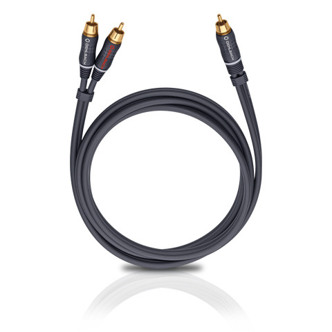 Кабель RCA Oehlbach 23703 Performance Y-RCA Sub Anthracite 3.0m ...