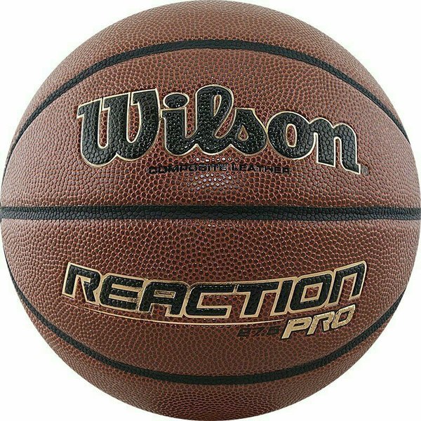 Мяч баскетбольный Wilson Reaction PRO, 5 размер, темно-коричневый ...