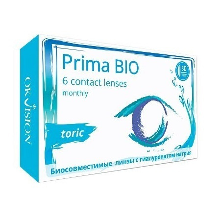 OKVision Астигматические линзы, 6 шт. , -4.00, 8.6, -1.75, 180, 1 месяц ...