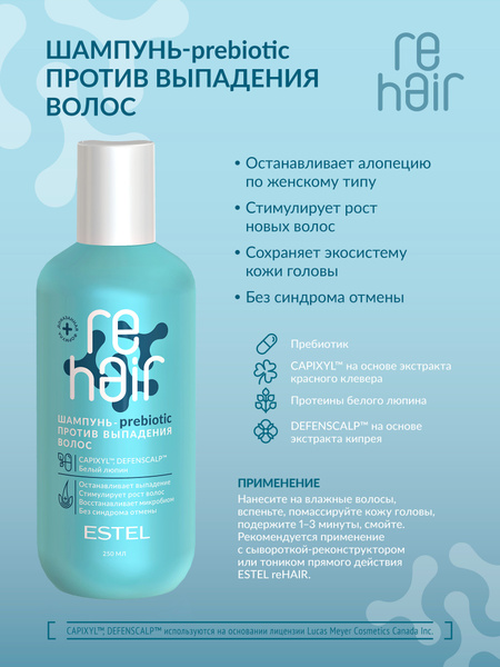 ESTEL PROFESSIONAL Шампунь-prebiotic reHAIR против выпадения волос у ...