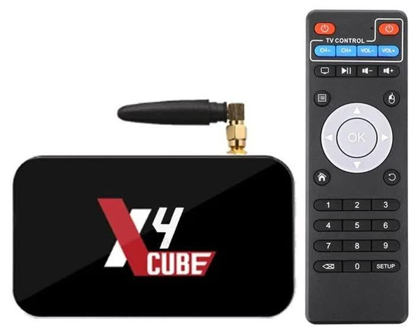Медиаплеер Ugoos X4Q Cube, 3.5 мм, USB, RJ-45 Ethernet, HDMI, черный ...