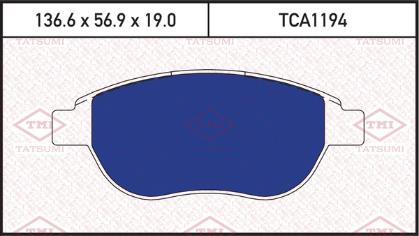 Колодки тормозные TMI TATSUMI TCA1194 - купить по низким ценам в ...