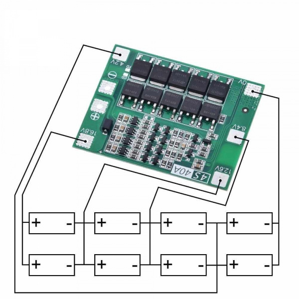 Bms 4s 40a подключение 4