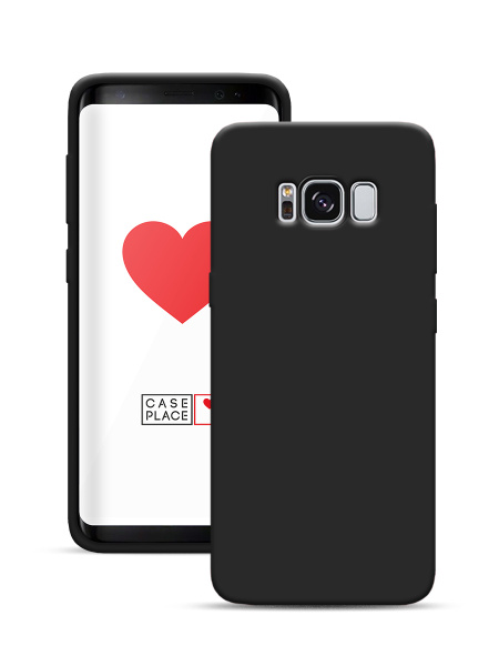 Матовый силиконовый чехол на Samsung Galaxy S8 / Самсунг S8 с защитой ...