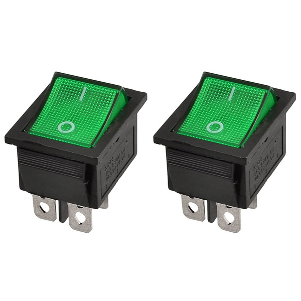 2X KCD4 DP ON-OFF 4-контактные клеммы Кулисный переключатель 15A/20A ...