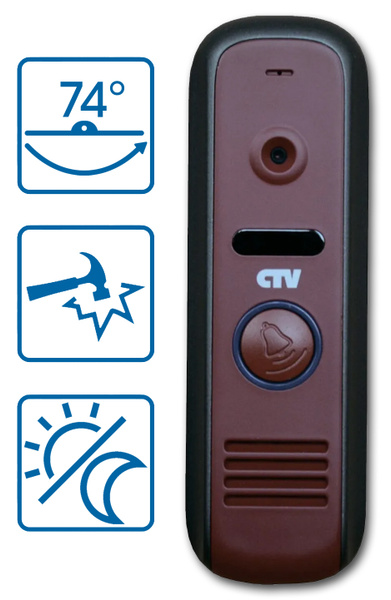 Вызывная панель CTV CTV-D1000HD-total купить по низким ценам в интернет ...
