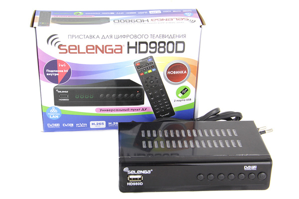 Ресивер цифровой SELENGA HD980D эфирный DVB-T2/C тв приставка ...
