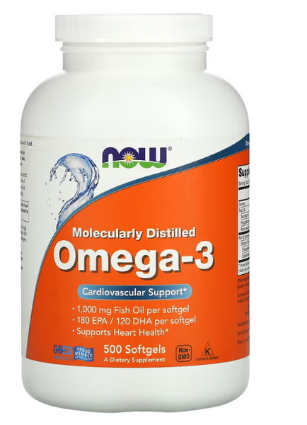 NOW омега-3 500 капсул - купить с доставкой по выгодным ценам в ...