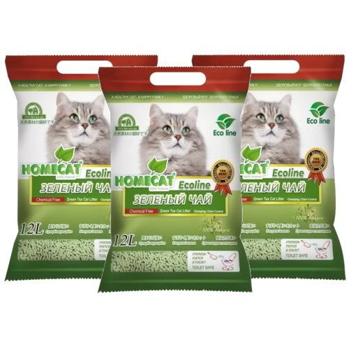 Homecat silver series 20 л 5 кг комкующийся наполнитель премиум для кошачьих туалетов