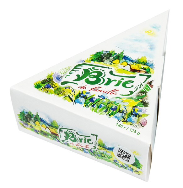 Сыр мягкий с белой плесенью BRIE DE FAMILLE, 50%, 125 гр - купить с ...