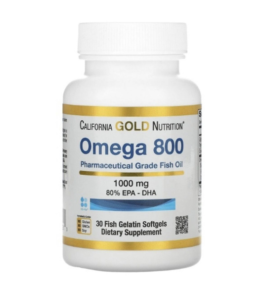 California Gold Nutrition Omega 3 / Omega 800 DHA , Омега-3 / Омега 800 ...