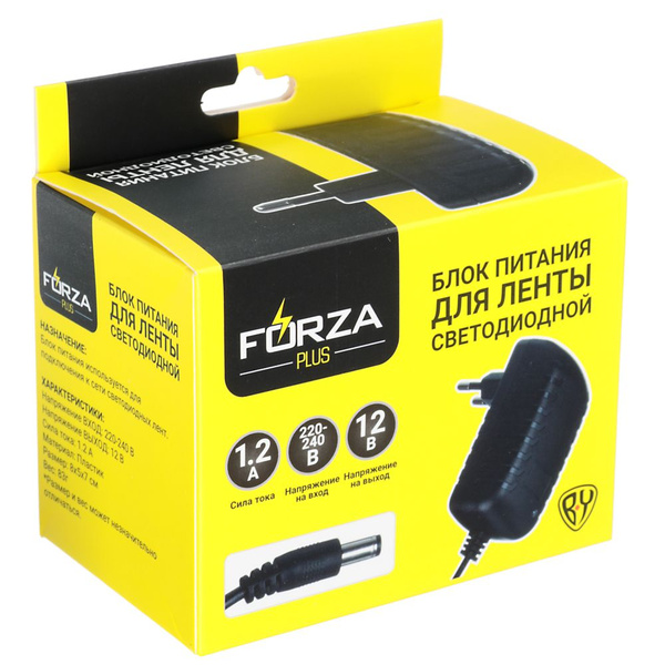 Блок питания для светодиодной ленты FORZA PLUS, 12В - купить по ...