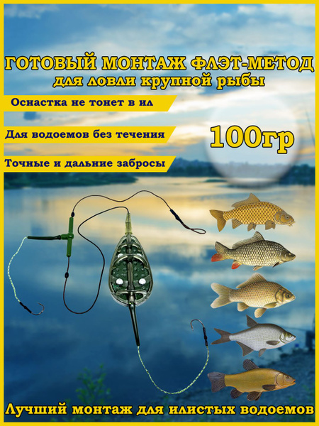 Характеристики Фидерная кормушка флет метод для рыбалки на фидер ...