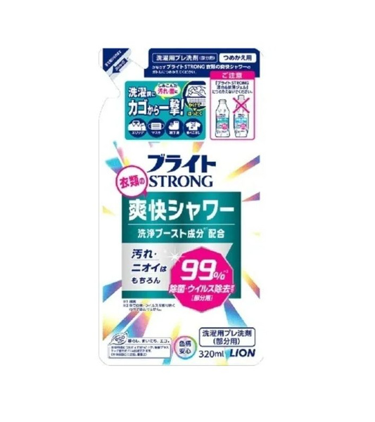 LION Гель-отбеливатель для стойких загрязнений "Супер яркость", 320 мл ...