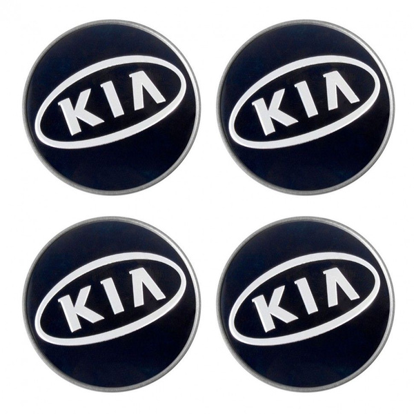 Колпачки на литые диски KIA 59/55/12 мм - 4 шт / Заглушки ступицы Киа ...