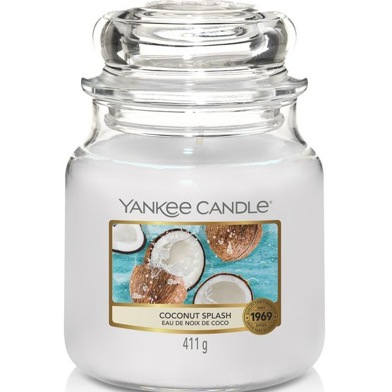 Свеча ароматическая Yankee Candle "Кокосовый всплеск", 14 см х 10 см, 1 ...