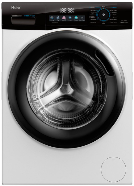 Стиральная машина Haier HW65-BP12930, белый, черный матовый - купить по ...