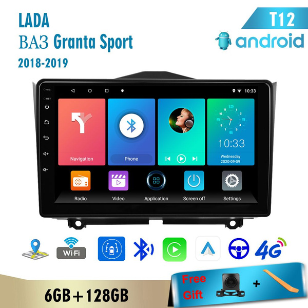 Автомагнитола 2 дин Андроид,6+128Гб,ЛАДА Гранта Кросс/LADA ВАЗ Granta ...