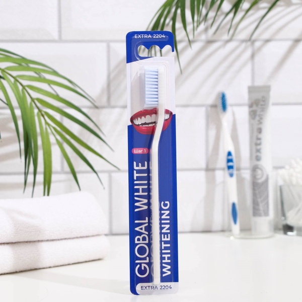 Зубная щетка Global white экстра отбеливающая, Extra whitening ...
