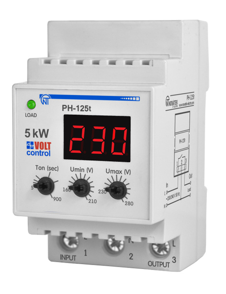 Реле контроля напряжения РН 2 63А-220В (LED-дисплей) TDM SQ1504-0016 купить за 2