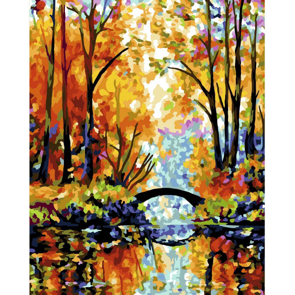 Картина по номерам Русская живопись Краски осени, 40*50 см, холст на ...