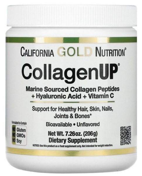 California Gold Nutrition Collagen UP, коллаген 206 г - купить с ...