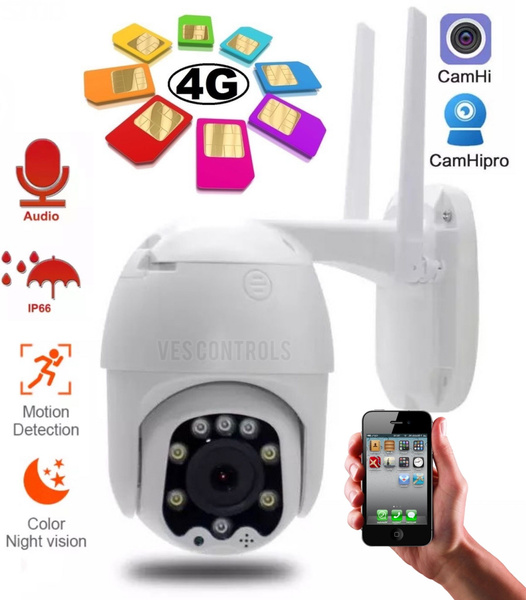 Камера видеонаблюдения VES CONTROLS Поворотная 2Мп 3G/4G 1920×1080 Full ...