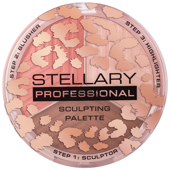 Stellary Face sculptor Палетка для контуринга лица, шелковистая ...