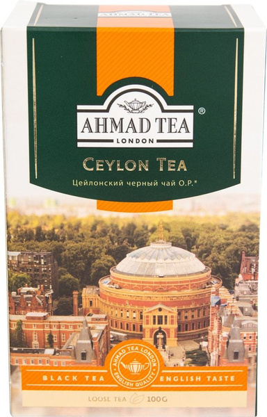 Чай черный Ahmad Tea Ceylon Tea Orange Pekoe 100г - купить с доставкой ...