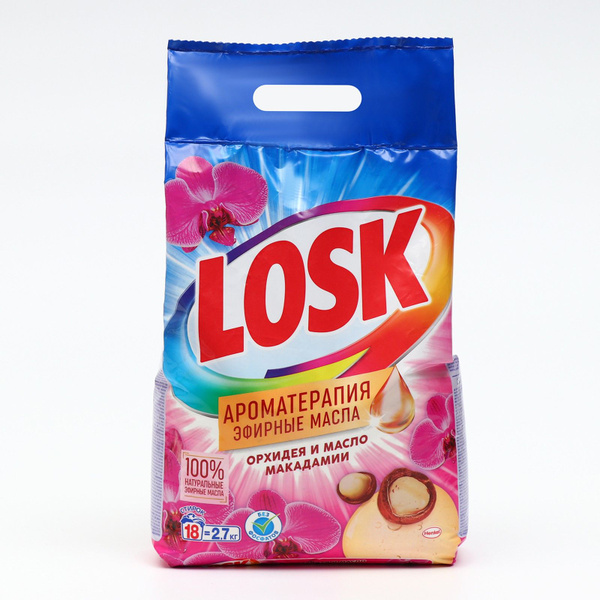 Стиральный порошок Losk Aroma Орхидея и Макадамия, 2,7 кг - купить с ...