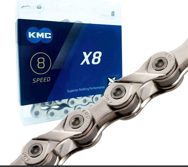 Цепь велосипеда KMC X8, 8 скоростей, 116 зв., с замком - купить с ...