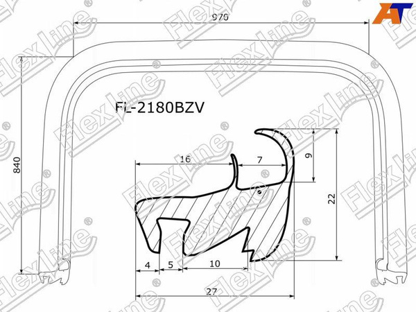 Уплотнитель лобового стекла для Мицубиси Паджеро 3 1999-2006 ...