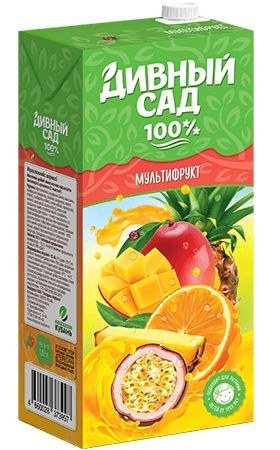 Мультифруктовый нектар для д/пит СТО "Дивный сад" тетра пак 0,95л (12шт ...