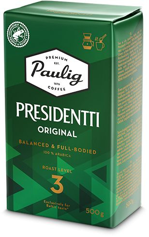 Кофе молотый Paulig Presidentti Originale (Обжарка 3), 500 гр ...