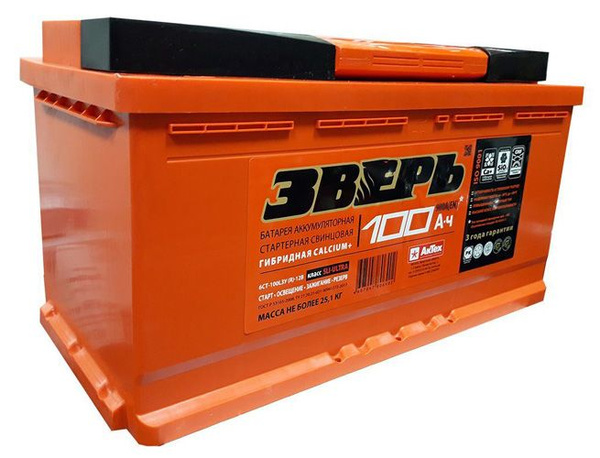 Аккумулятор автомобильный ЗВЕРЬ EURO купить по выгодной цене в интернет ...