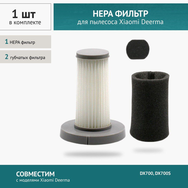 HEPA фильтр для вертикального пылесоса Xiaomi Deerma DX700, DX700S ...