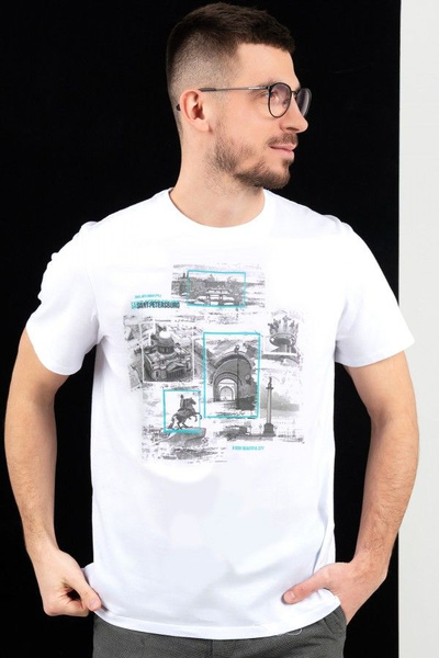 Футболка Urban Style, размер 50, цвет белый, Хлопок 100% - купить по ...